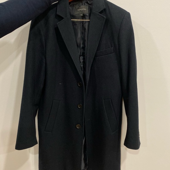 Banana republic men’s overcoat size large - Picture 3 of 4